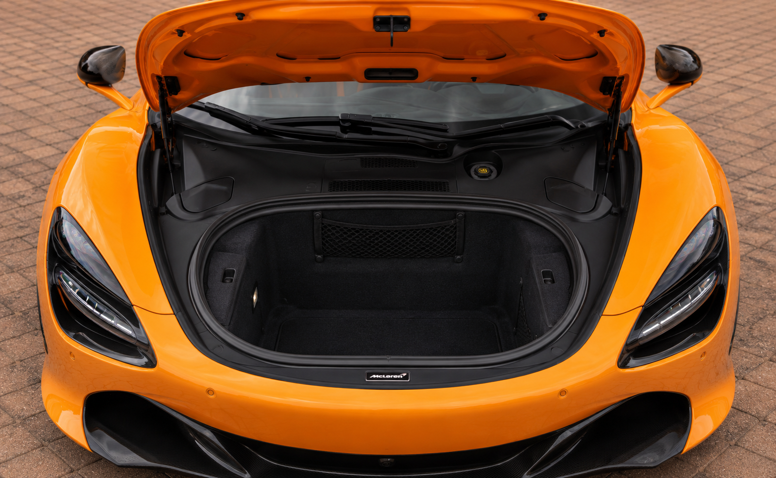 McLaren 720S front trunk (frunk) open