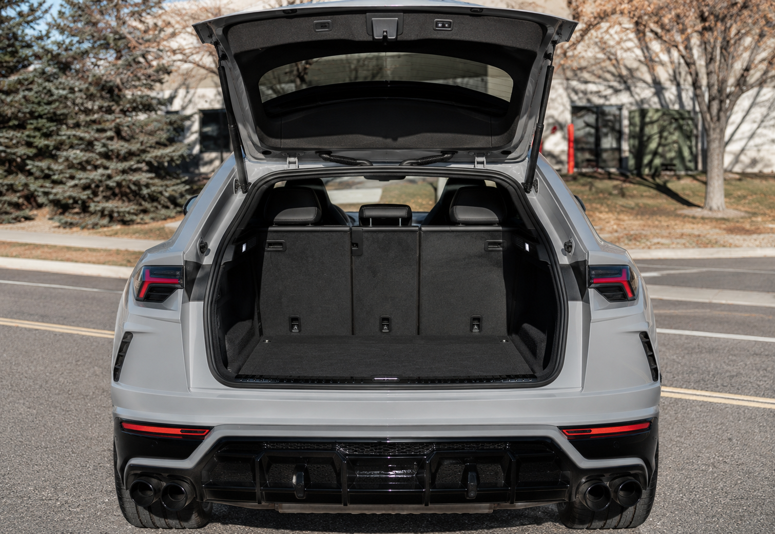 Lamborghini Urus open trunk and cargo area