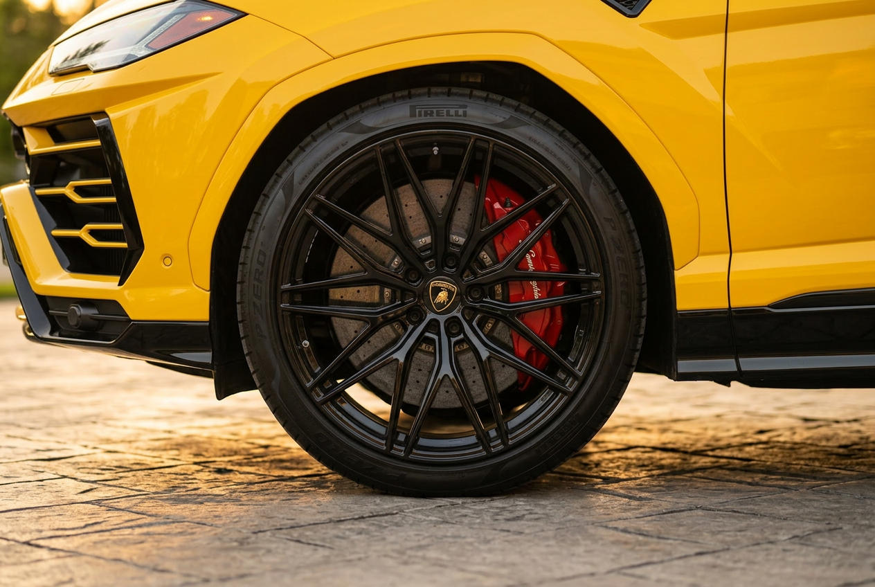 Lamborghini Urus wheel and brake detail
